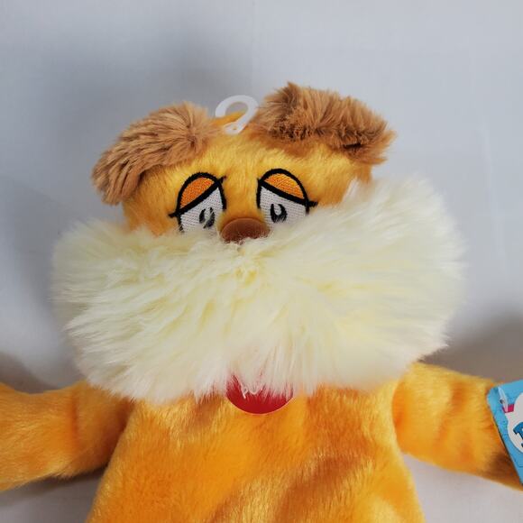 Aurora Dr Seuss Lorax Plush Hand Puppet Yellow 10" Stuffed Animal - Picture 4 of 9